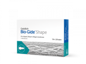 Bio-Gide Shape 14х24 мм резорбируемая двухслойная барьерная мембрана особой формы арт: 500352